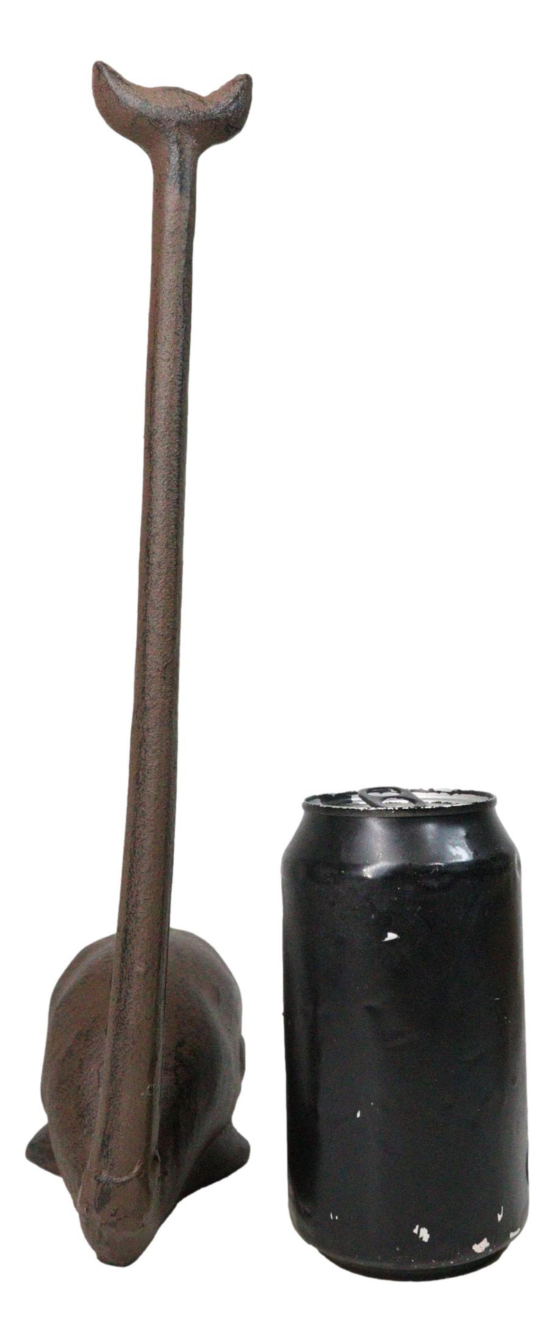 Rustic Cast Iron Marine Sperm Whale With Long Tail Kitchen Paper Towel Holder