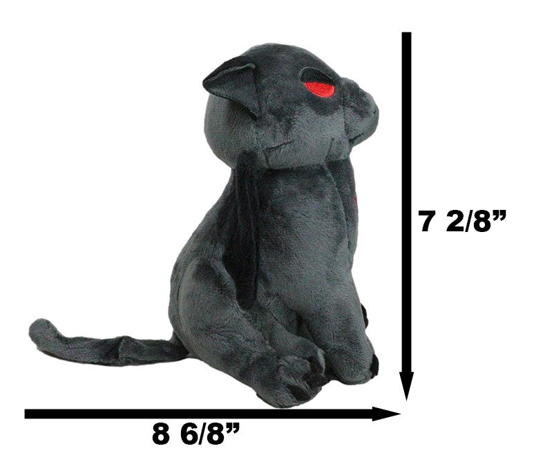 Mythical Fantasy Legend Dracula Vampire Feline Cat Luxe Soft Plush Toy Doll