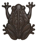 Cast Iron Amphibian Tree Frog Garden Stepping Stone Pave Foot Step Sculpture