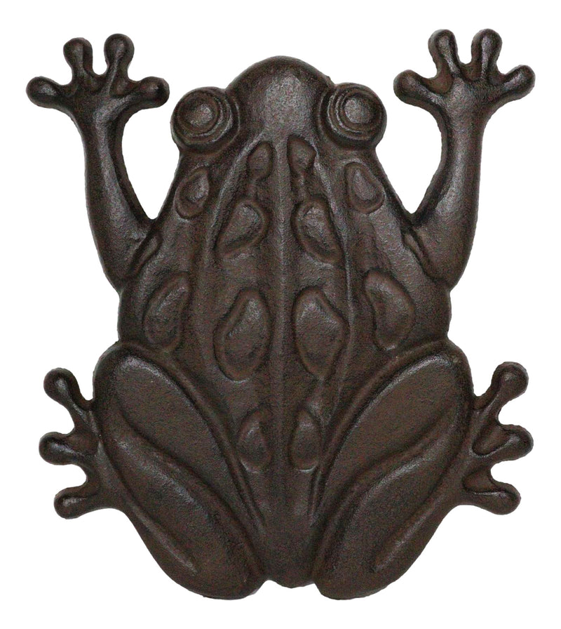 Pack Of 3 Cast Iron Amphibian Tree Frog Garden Stepping Stone Pave Foot Steps