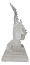 Legendary Chinese Orient Azure Dragon King Frosted Translucent Acrylic Figurine