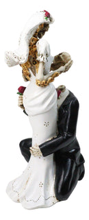 DOD Gothic Skeleton Bride and Groom Wedding Figurine To Have and to Hold