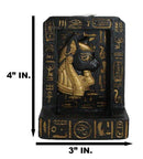 Egyptian Goddess Of Protection Bastet Hieroglyphs Backflow Incense Burner Decor