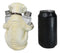 Pup And Spice Wide Eyed Cute Labrador Puppy Dog Glass Salt & Pepper Shakers Set