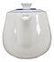 White Gothic Alchemy Porcelain Wicca Evil Eye Of Providence Protection Tea Pot