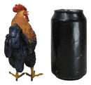 Rustic Western Proud Country Farm Colorful Chicken Rooster Figurine 5.25" Tall