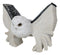 Arctic Magic White Snow Owl Flapping Its Pentagram Spellbook Wings Figurine
