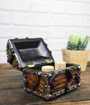 Nautical Octopus Tentacles On Small Treasure Chest Decorative Trinket Box Figure