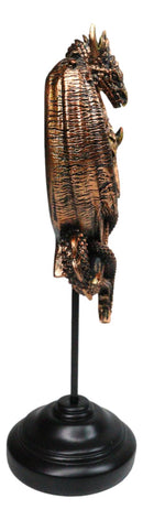 Fantasy Blood Auctor Dragon Masque Ornament On Pole Stand Or Wall Sculpture