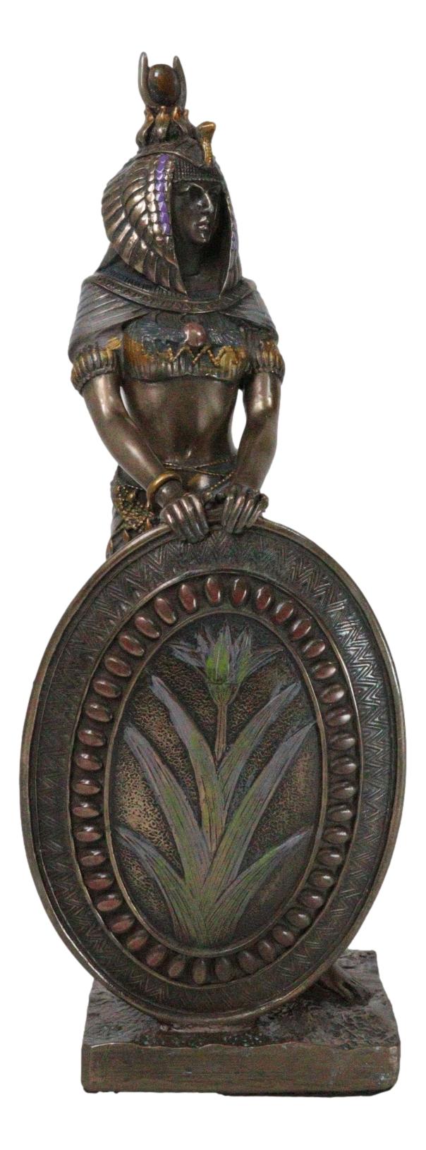 Ebros Standing Isis Statue Egyptian Goddess Bronze Finish Figurine