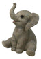 Wildlife African Savanna Elephant Young Calf with Trunk Up Figurine 5"