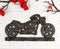 Rustic Cast Iron Retro Motorcycle Bike 4-Peg Wall Hooks Coat Towel Keys Hanger