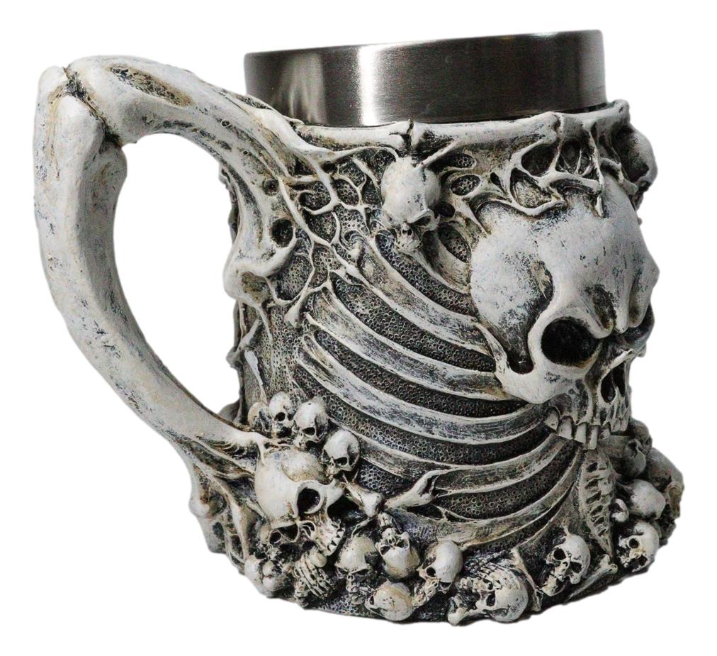 Gothic Skull Skeleton Bones Graveyard Large 19 oz Tankard Coffee Cup Mug