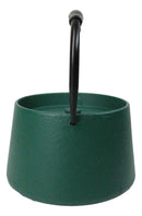 Matte Green Modern Straight Edge Design Tetsubin Larger Cast Iron Teapot 33oz
