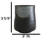 Pack Of 6 Charcoal Grey Tone Hakumu Reactive Glaze Ceramic Yunomi Tea Cups 9oz