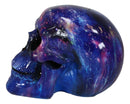 Cosmic Supernova Galaxy Deep Space Milky Way Iridescent Blue Skull Figurine