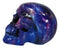 Cosmic Supernova Galaxy Deep Space Milky Way Iridescent Blue Skull Figurine