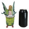 Whimsical Green Fairy Bathing in Tub With Pixie Frog Figurine By Amy Brown