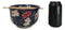 Red White Japanese Goldfishes Large 24Oz Donburi Ramen Bowl With Chopsticks Set