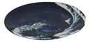 Set Of 6 Blue Japanese Hokusai Great Wave Porcelain Appetizer Salad Small Plates
