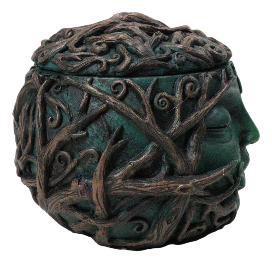 Wiccan Gaia Earth Goddess Mother Nature Keepsake Trinket Box Figurine