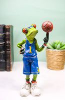 Street Baller Green Frog Basketball Whizz Spinning Ball On Fingertip Figurine