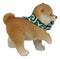 Lifelike Adorable Playful Japanese Shiba Inu Puppy Dog with Scarf Mini Figurine