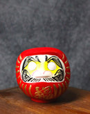 Red Talisman of Prosperity Japanese Zen Daruma Figurine With Unpainted Eyes
