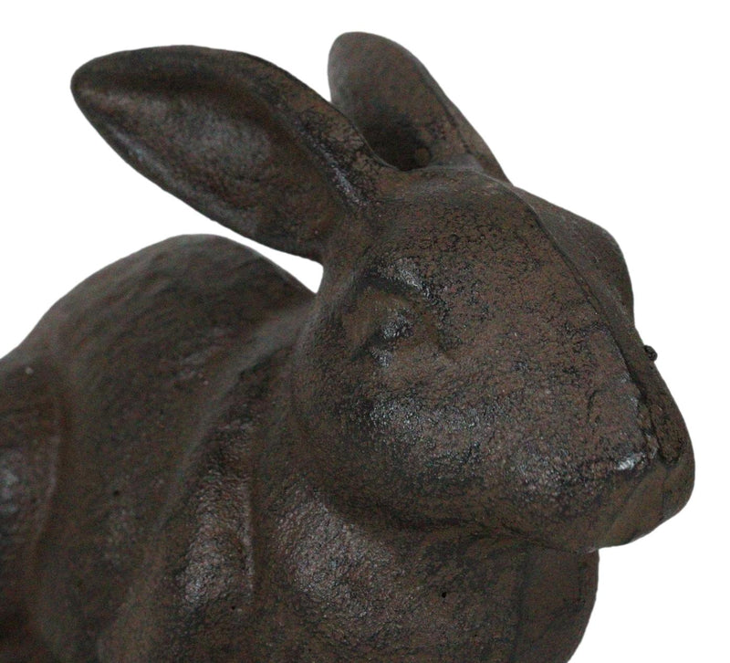 Rustic Vintage Cast Iron Whimsical Bunny Rabbit Abstract Taxidermy Figurine