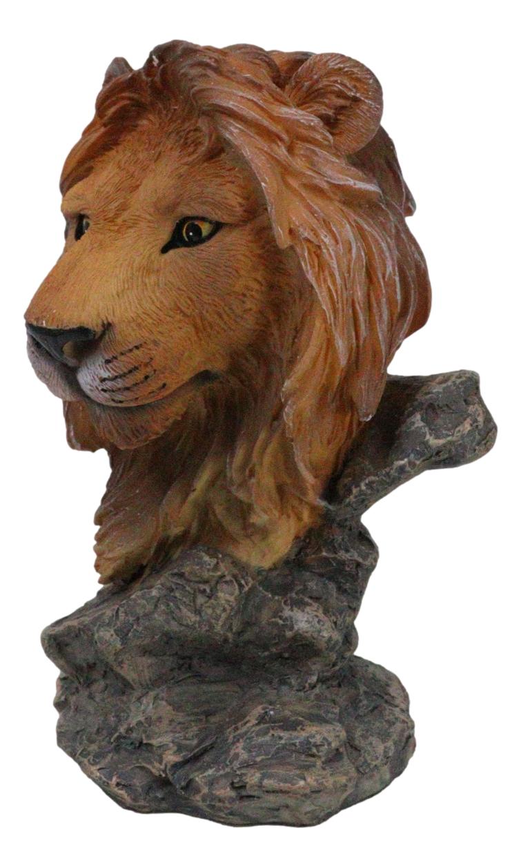Safari Grasslands Jungle Pride Rock Lion King Bust Decorative Figurine 4.75" H
