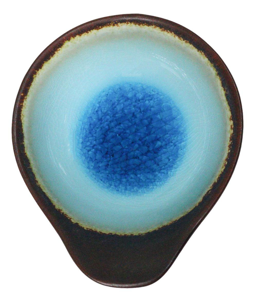 Pack Of 5 Blue Aozora Kannyu Small Ponzu Tonsui Miso Soup Bowls With Handle 5oz