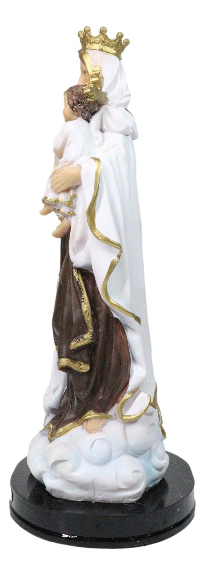 Catholic Our Lady of Mount Carmel Mary And Jesus Figurine With Name Base 12"H