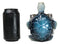 Nautical Marine Blue Giant Sea Turtle Hugging Salt And Pepper Shakers Holder Set