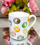 Japanese Icons Daruma Talisman Of Luck And Perseverance Textured Mug Cup 11oz