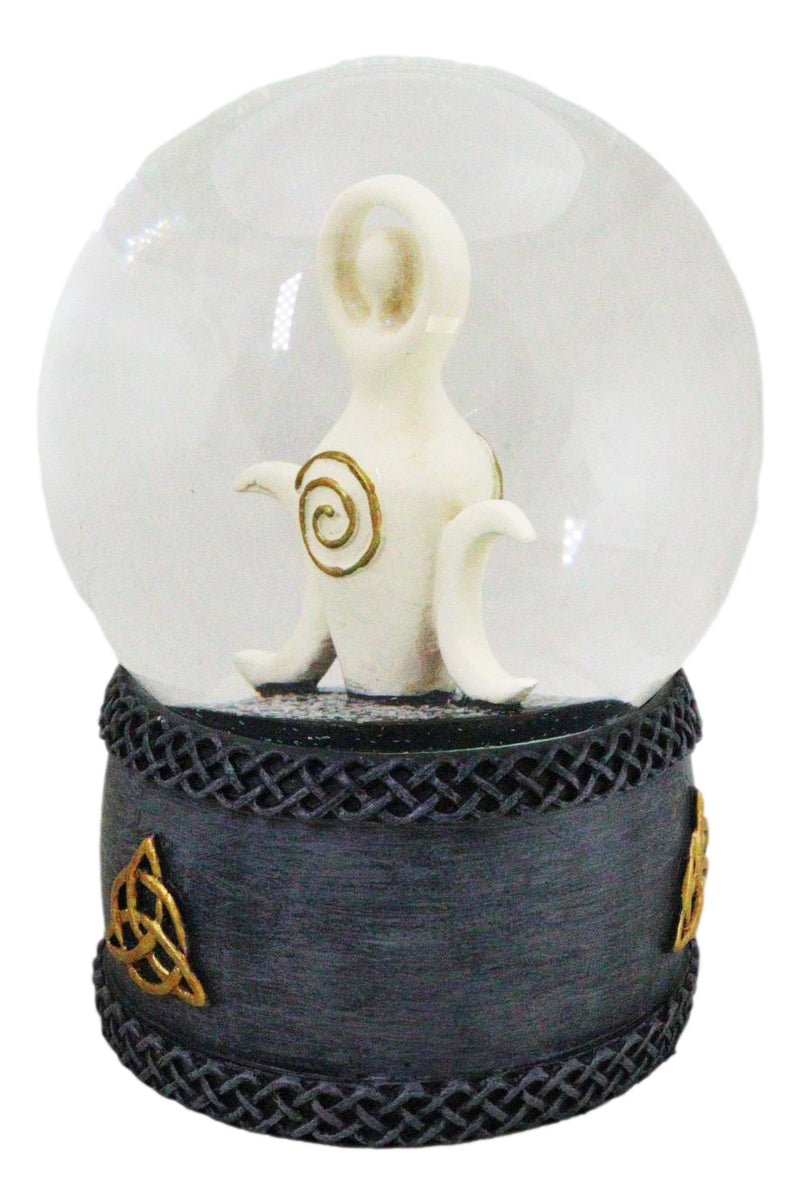 Neopagan Shaman Spiral Goddess Triple Moon Goddess Wicca Glitter Water Globe