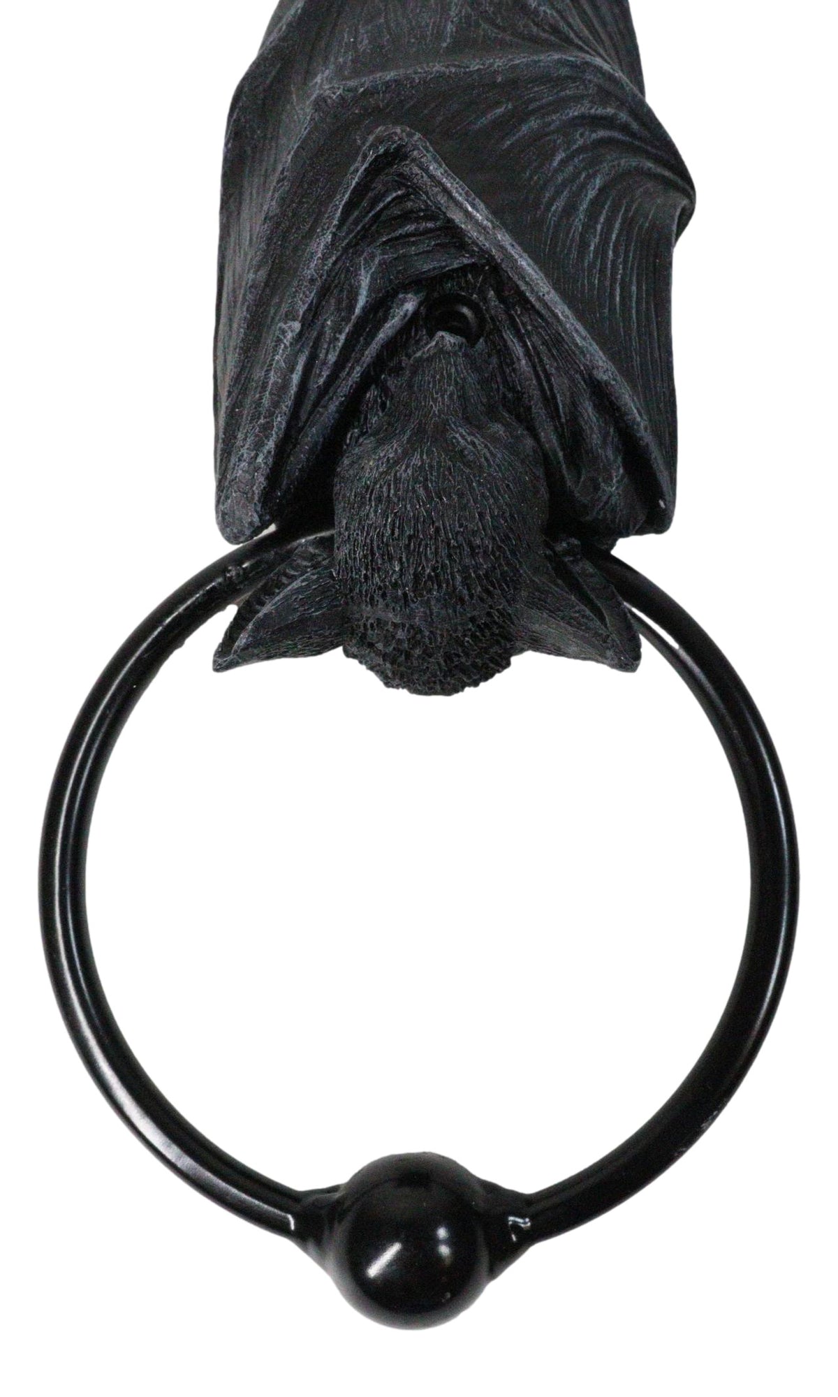 Ebros Gift Gothic Nocturne Sleeping Bat Sculptural Door Knocker Home Decor