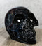 Wicca Witchcraft Magic Black Translucent Acrylic Crystal Gazing Skull Figurine