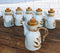 Pack of 6 Porcelain White Brown Reed Soy Sauce Vinegar Oil Dispenser Flask 7oz