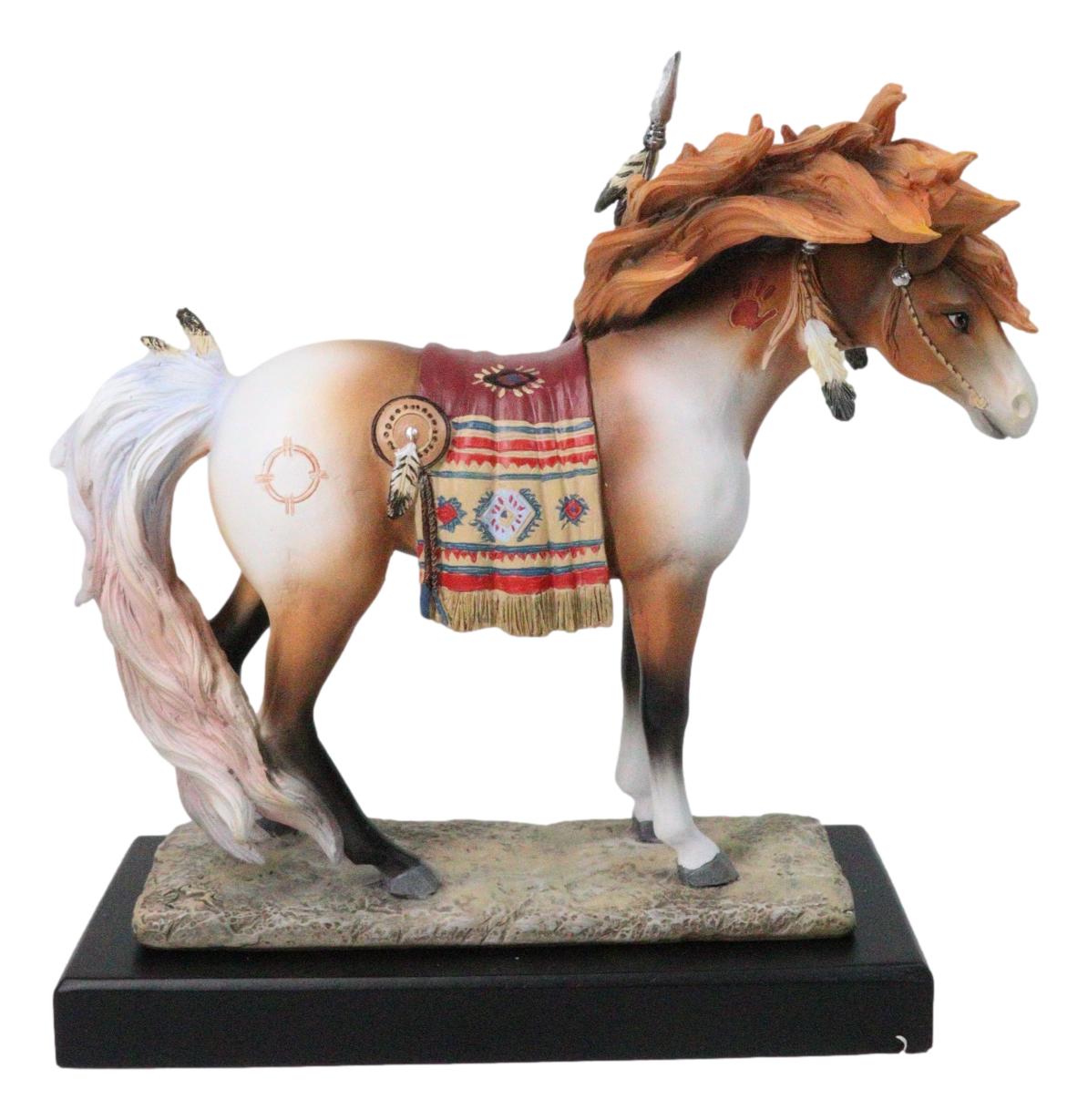 Native American Medicine Steed Horse Western Decor Figurine By Laurie Prindle