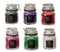 Set of 6 Wicca Halloween Ritual Magic Scented Spell Candle in Glass Jars