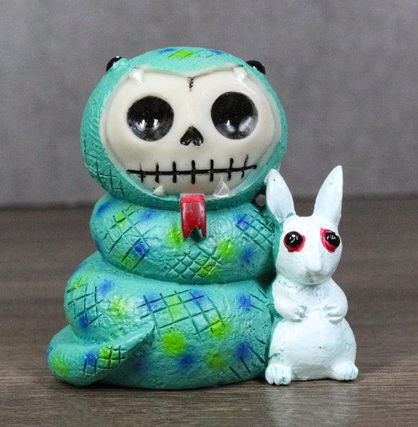 Furrybones Sstevie Serpent Snake With White Rabbit Skeleton Furry