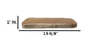Small Bohemian Rustic Live Edge Teak Wood Charcuterie Cheeseboard 15"L