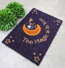 The Magic is in You Moon and Stars Wicca Coir Coconut Fiber Floor Mat Doormat