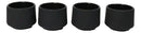 Black Modern Cylindrical Japanese Tetsubin Style Cast Iron Tea Cups Set of 4