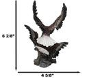 Wild Heritage Bald Eagles Fighting Figurine 2 American Eagles in Mid-Air Battle