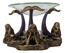 See Hear Speak No Evil 3 Sirens Mermaids Of The Cove Candle Heat Oil Warmer