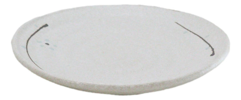 Pack Of 5 Ceramic Yukino Hana Collection Porcelain Round Dinner Plates 8.75" D