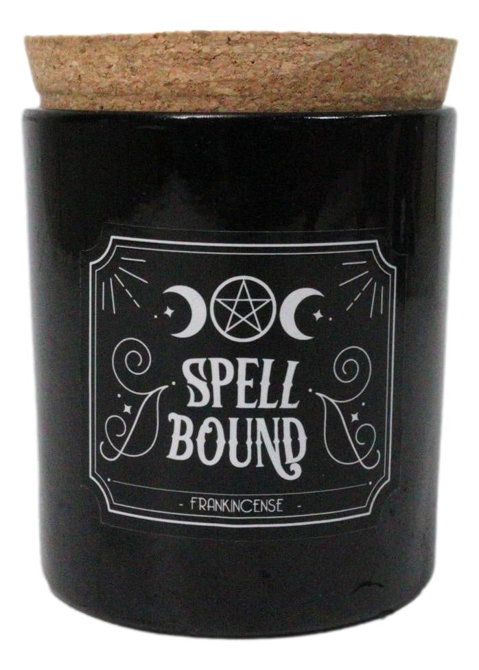 Wicca Midnight Spell Bound Triple Moon Frankincense Pillar Candle Home Fragrance