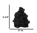 Cabin Companion Playful Black Bear Totem Figurine 3 Stacked Bears Wildlife