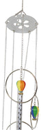 Colorful Hot Air Balloons Aircraft With Wicker Baskets Wind Chime Figurine